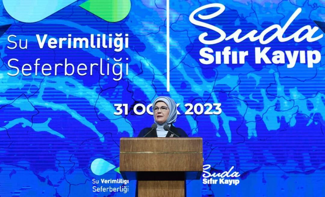 Emine Erdoğan dalyvavo „Vandens vartojimo efektyvumo kampanijos“ įvadiniame susitikime!