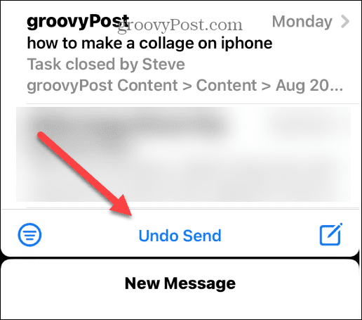 Atšaukti el. pašto siuntimą „iPhone“ arba „iPad“.