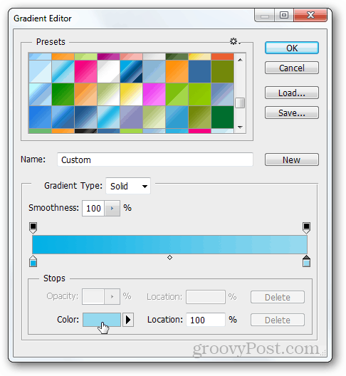 gradientas Photoshop sukurti mėlyna spalva vilkite padaryti pamoka sukurti