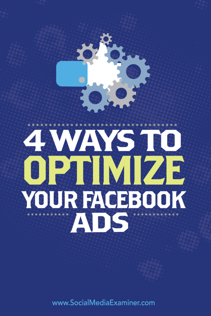 optimizuoti facebook reklamos kampaniją