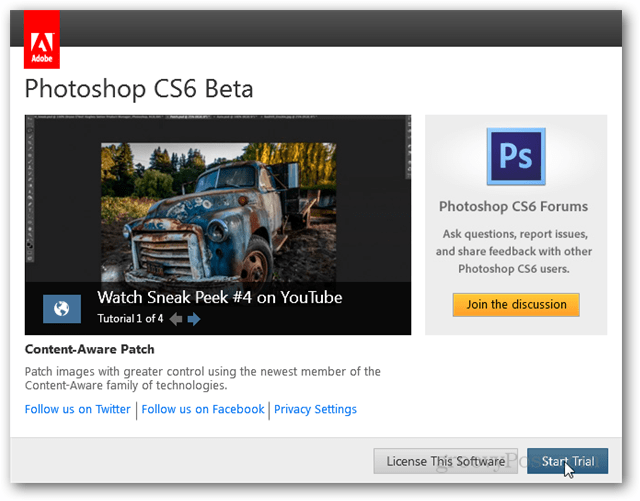 „Photoshop CS6“ įdiegimas baigtas