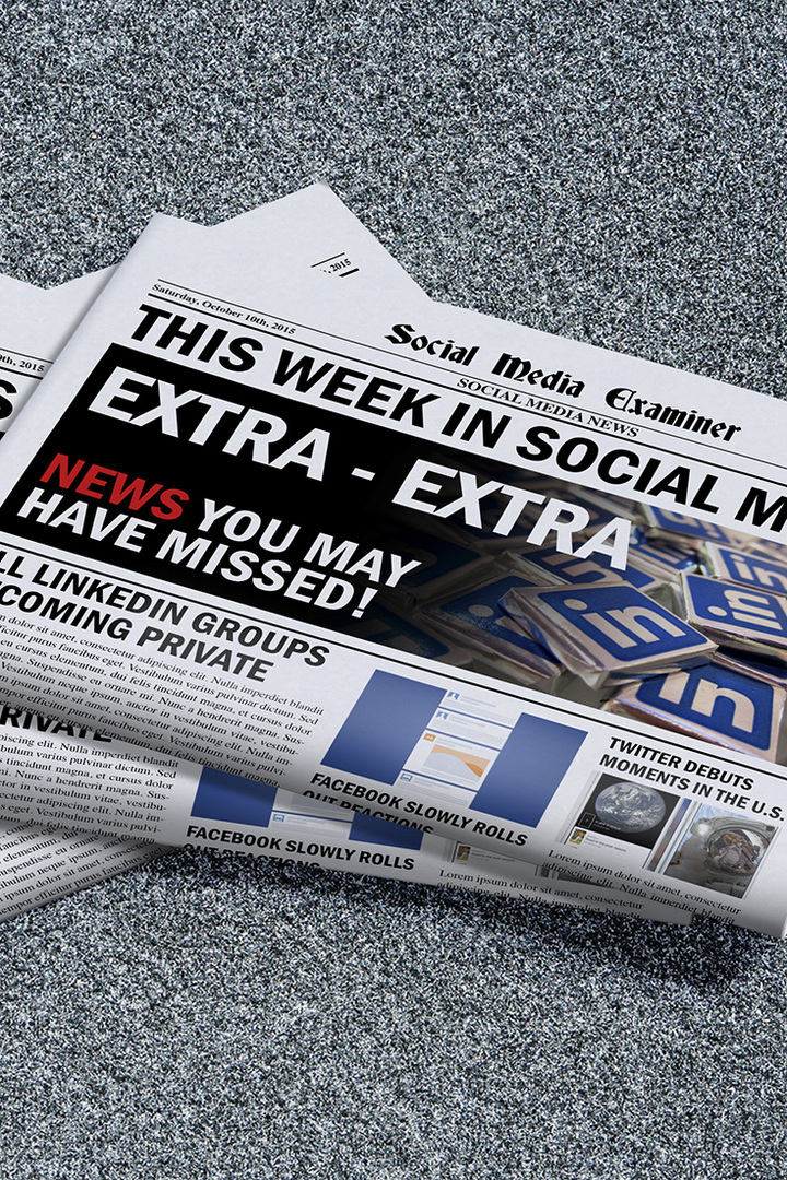 socialinės žiniasklaidos eksperto savaitės naujienos 2015 m. spalio 10 d