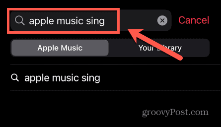 apple music dainų paieška