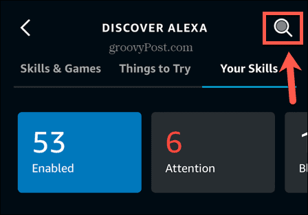 Alexa paieškos įgūdžiai