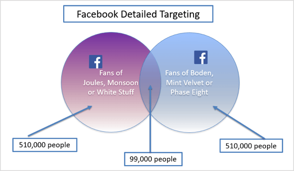 Išsamaus „Facebook“ taikymo pavyzdžio grafika