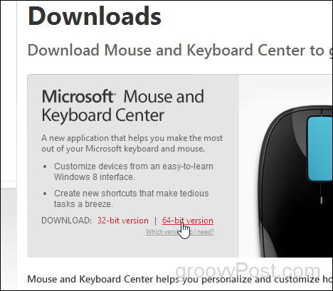 atsisiųskite „Microsoft“ pelės ir klaviatūros centrą