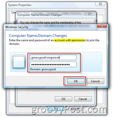 „Windows 7“ arba „Vista“ prisijungkite prie „Active Directory“ AD domeno