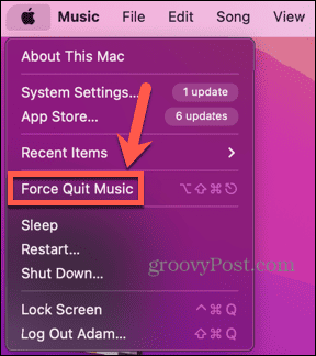 „Mac force“ uždaryti muzikos programą