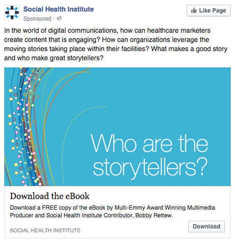 socialinės sveikatos instituto facebook skelbimas