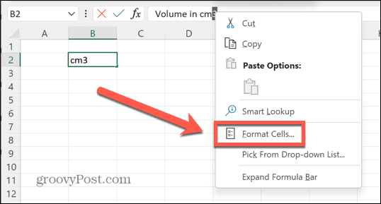 Excel formato langeliai