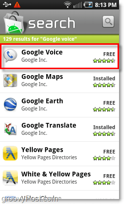 Mobilusis „Android Market“ „Google Voice“