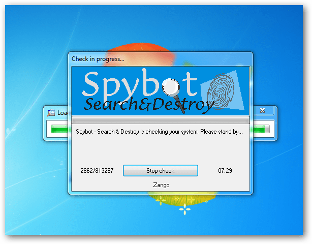 „Spybot“ paieška ir naikinimas