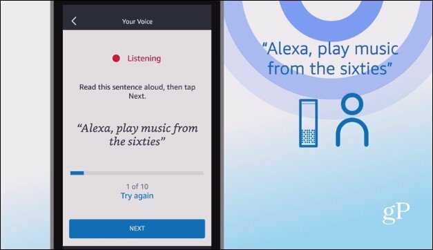 „Alexa“ balso profiliai