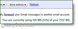 šiuo metu „gmail“ naudojate x vietos