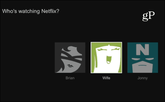 „Netflix“ vartotojų profiliai