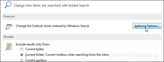 Kaip atkurti „Outlook 2013“ paieškos rodyklę