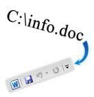 Kaip parodyti failo vietą greitosios prieigos įrankių juostoje „Office 2010“