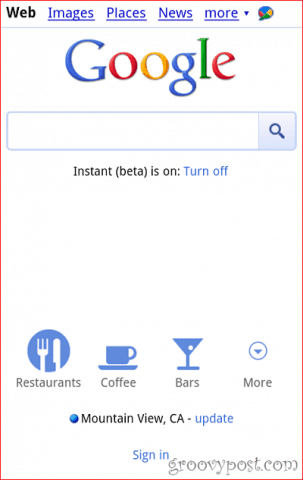 „Google“ mobiliųjų telefonų vietos mygtukai