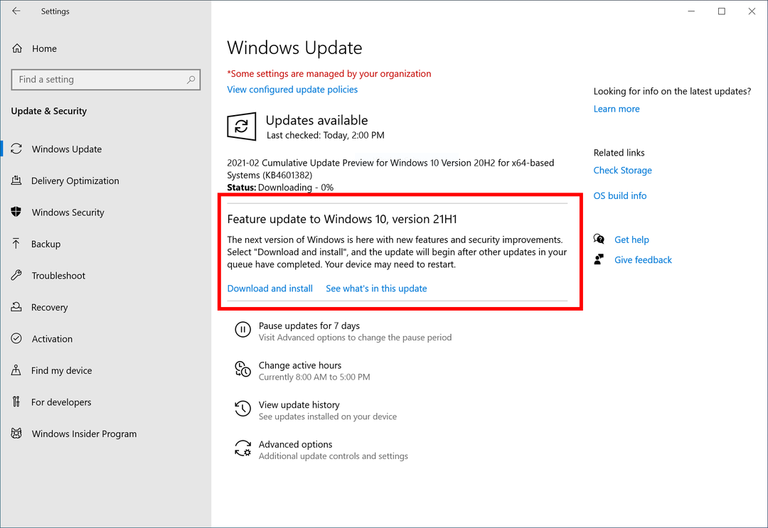 „Microsoft“ oficialiai praneša apie „Windows 10 21H1“