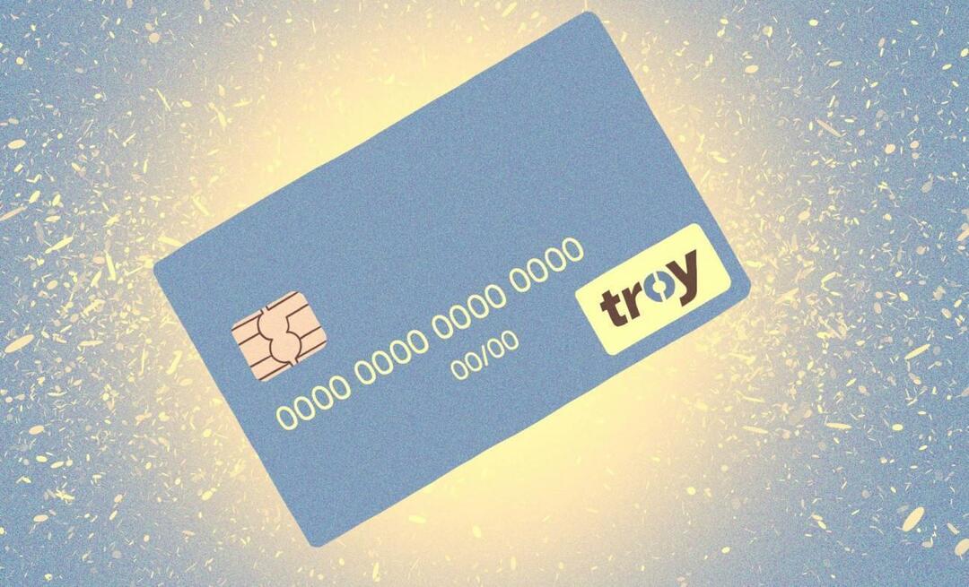 Ką reikia padaryti norint pereiti prie TROY kortelės? Kur yra TROY? Ką reiškia TROY kortelė?
