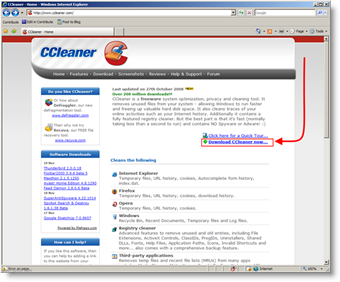 Atsisiųskite „CCleaner“, kad saugiai išvalytumėte / ištrintumėte failus ir talpyklą iš langų