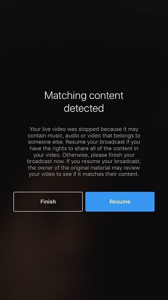 „Instagram“ dabar nutrauks tiesioginį vaizdo įrašą, jei nustatys, kad transliuojamas garso, muzikos ar vaizdo turinys pažeidžia kažkieno autorių teises.