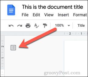 Rodyti „Google“ dokumentų kontūrą