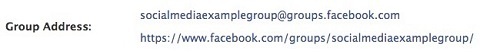 „facebook“ grupės pasirinktinis URL iššokantis langas