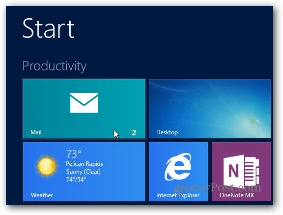 „Windows 8“ pašto programa