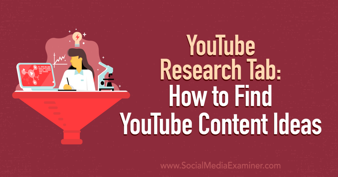„YouTube“ tyrimų skirtukas: kaip socialinių tinklų tyrėjui rasti „YouTube“ turinio idėjų