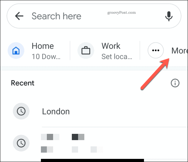 „Google Maps“ mobiliesiems daugiau adresų piktograma