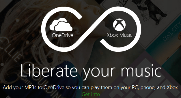 „Xbox Music OneDrive“