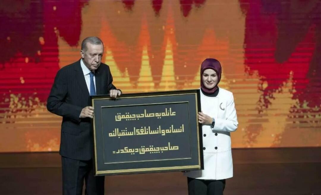 Prasminga Mahinuro Özdemir Göktaş dovana Erdoğanui!