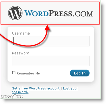 „WordPress“ logotipas prisijungimo puslapyje - logo-login.gif