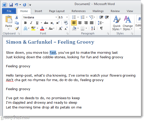 Patobulinkite rašymą naudodami „Microsoft Word“ įmontuotus sinonimus ir tezaurus