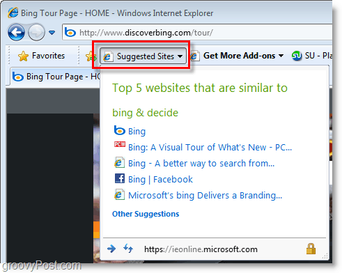 „Internet Explorer 8“ - siūlomos svetainės erzina!