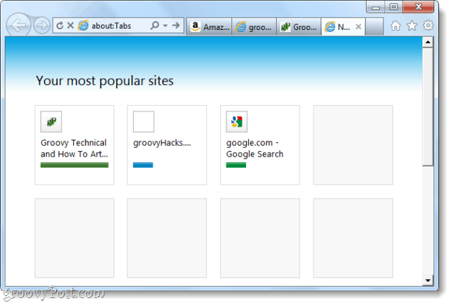 „Internet Explorer 9“ laidos kandidato ekrano kopija