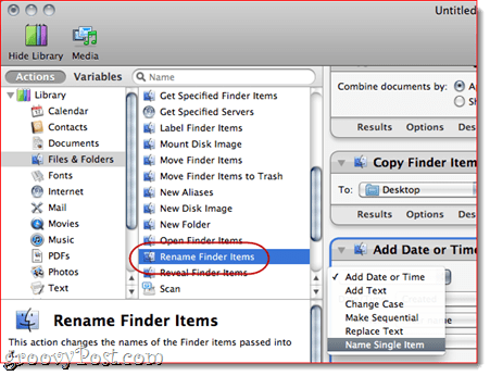 Sujunkite PDF failus naudodami „Automator“ operacinėje sistemoje „Mac OS X“