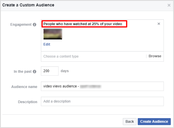 „facebook“ sukuria pasirinktinę vaizdo įrašų auditoriją