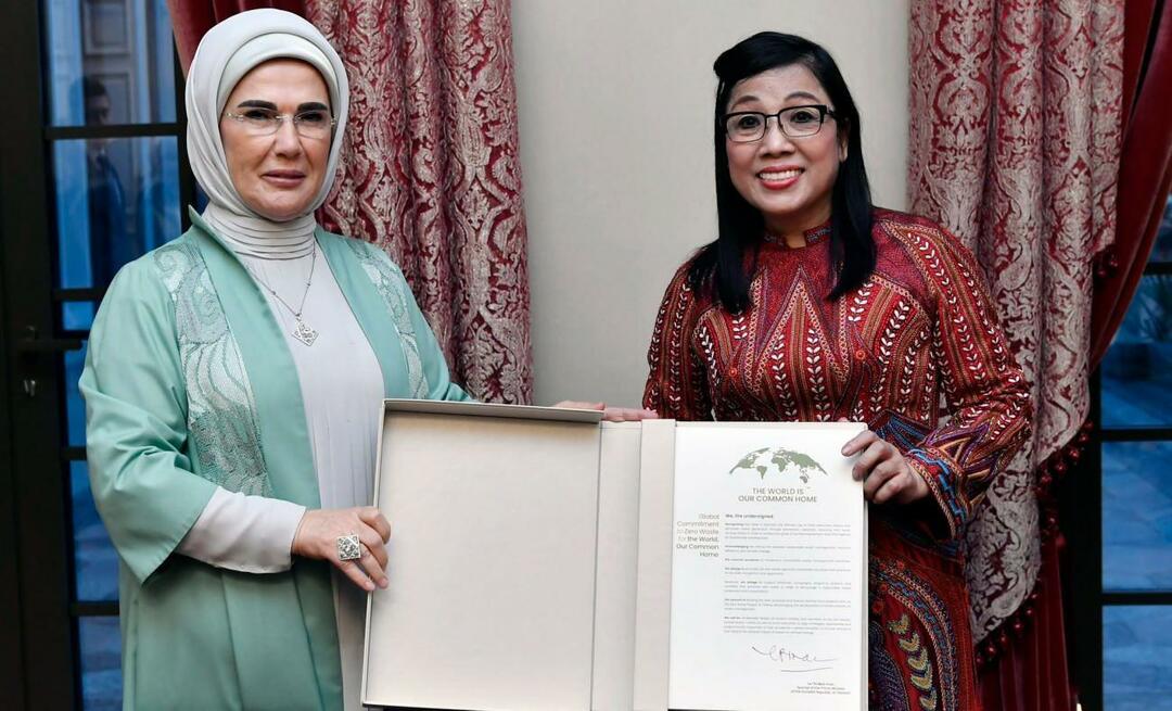 Pirmoji ponia Erdoğan susitiko su Vietnamo ministro pirmininko žmona!