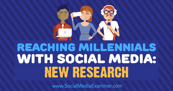 Tūkstantmečio pasiekimas naudojant socialinę žiniasklaidą: naujas Michelle Krasniak tyrimas apie socialinės žiniasklaidos egzaminuotoją.