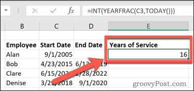 Excel tarnavimo metų iki šiol