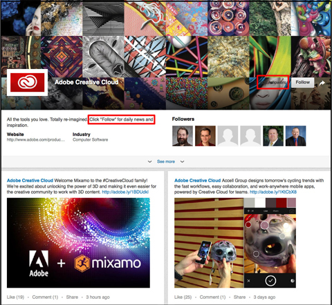 „Adobe Creative Cloud“ vitrinos puslapis