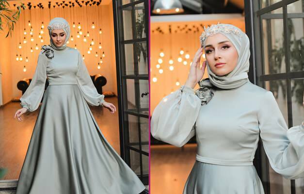 Stilingiausios vakarinės suknelės chna naktims! „Hijab“ vakarinė suknelė 2020 m