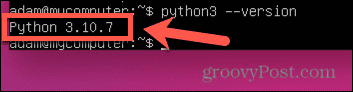 ubuntu python versija