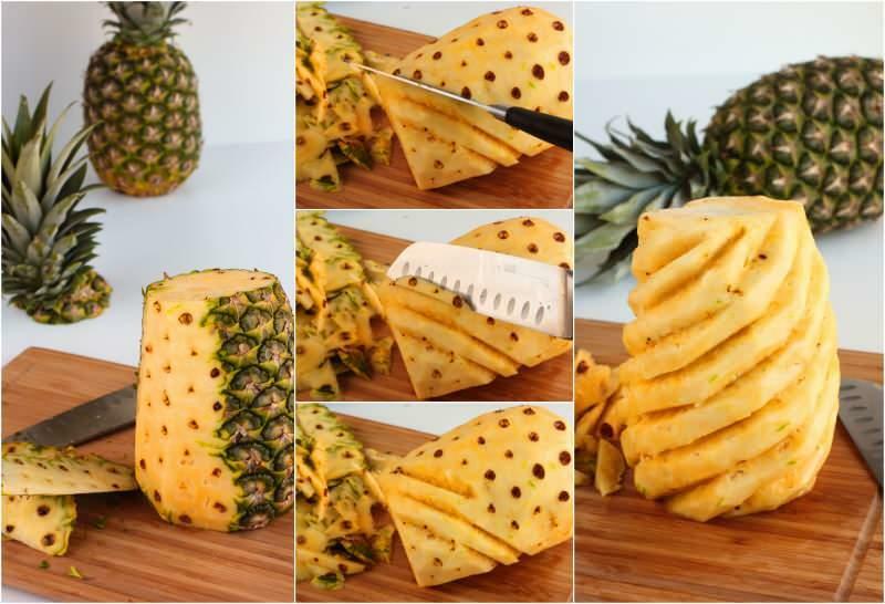 kaip nulupti ananasus