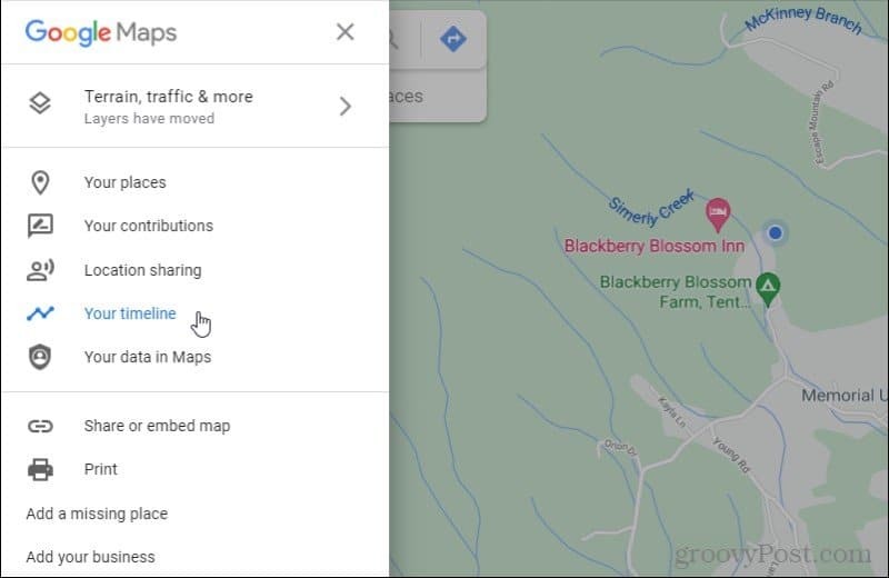 „Google“ žemėlapių laiko juosta