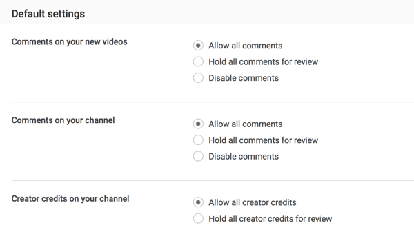 Pateikus galite leisti visus komentarus arba nuspręsti juos peržiūrėti, atsižvelgiant į „YouTube“ moderavimo nuostatas.