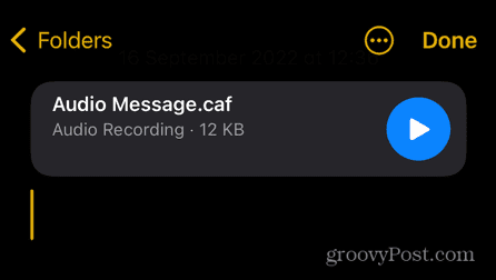 iphone išsaugota žinutė