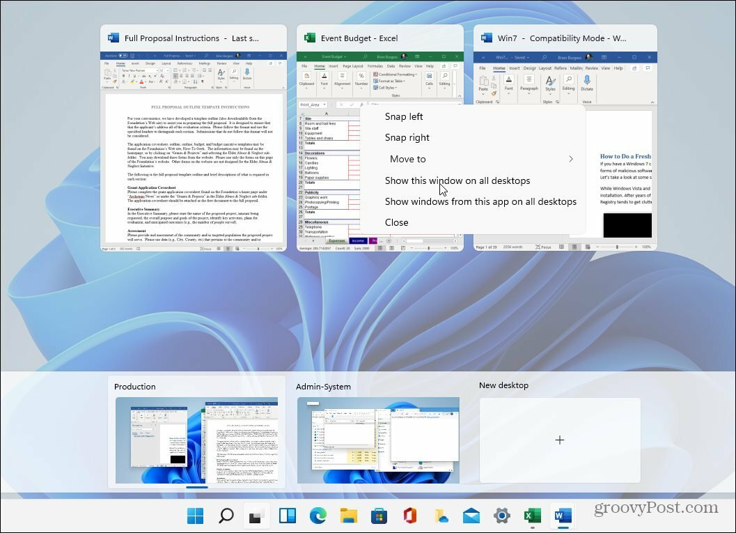 Virtualūs staliniai kompiuteriai „Windows 11“